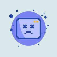 Error flat illustration. Disconnect network signs vector illustration.