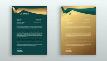 professional creative letterhead template design for your business vector