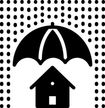 solid icon for coverage vector