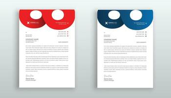 professional creative letterhead template design for your business vector