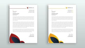 professional creative letterhead template design for your business vector