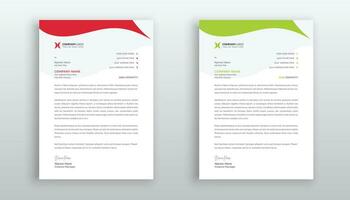 professional creative letterhead template design for your business vector