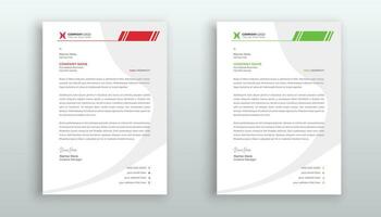 professional creative letterhead template design for your business vector