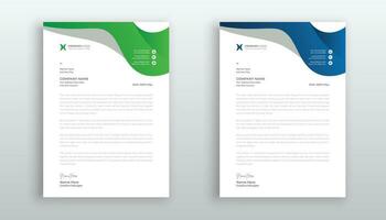 professional creative letterhead template design for your business vector