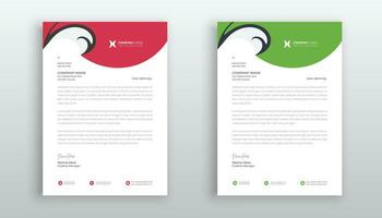 professional creative letterhead template design for your business vector