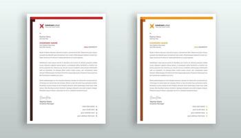 professional creative letterhead template design for your business vector