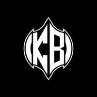 KB letter logo design. KB creative monogram initials letter logo concept. KB Unique modern flat abstract vector letter logo design.