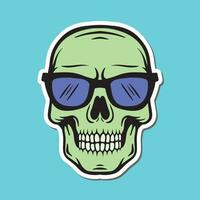 skull hand drawn illustrations for stickers logo tattoo etc vector