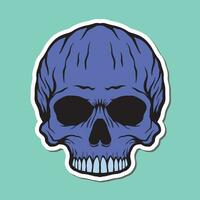 skull hand drawn illustrations for stickers logo tattoo etc vector