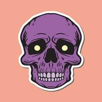 skull hand drawn illustrations for stickers logo tattoo etc vector