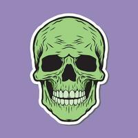 skull hand drawn illustrations for stickers logo tattoo etc vector