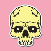 skull hand drawn illustrations for stickers logo tattoo etc vector