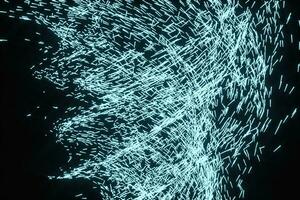 High speed vortex particles, 3d rendering. photo