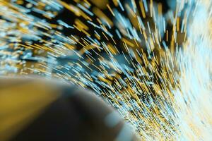 High speed vortex particles, 3d rendering. photo