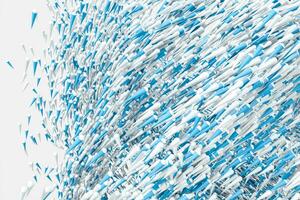 High speed vortex particles, 3d rendering. photo
