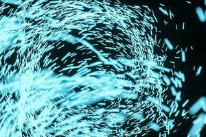 High speed vortex particles, 3d rendering. photo