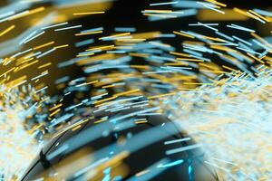 High speed vortex particles, 3d rendering. photo