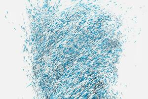 High speed vortex particles, 3d rendering. photo