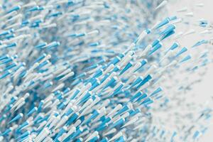 High speed vortex particles, 3d rendering. photo