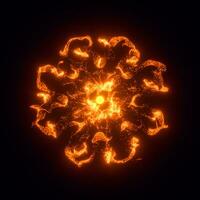 Abstract glowing particles with brilliant light, 3d rendering. photo