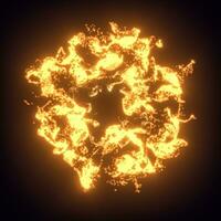 Abstract glowing particles with brilliant light, 3d rendering. photo