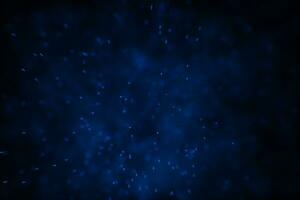 Flowing and glowing particles with dark background, 3d rendering photo