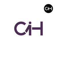 Letter CIH Monogram Logo Design vector