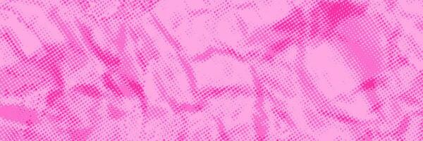 Pink halftone background crumpled paper texture vector illustration