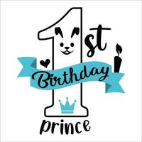 Stylish , fashionable  and awesome birthday quotes typography  illustrator vector