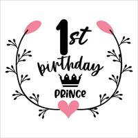 Stylish , fashionable  and awesome birthday quotes typography  illustrator vector