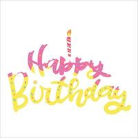 Stylish , fashionable  and awesome birthday quotes typography  illustrator vector