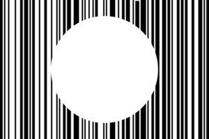 código de barras estilo abstrato transparente fundo com círculo forma cópia de espaço para o negócio bandeira pano de fundo varejo, fazer compras. ilustração ninguém. png