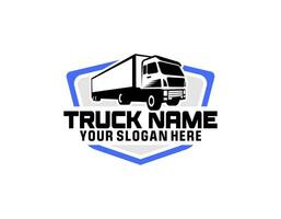 Logo truck and trailer. vector