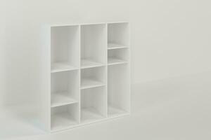 Empty cabinet in the empty new house, 3d rendering. photo