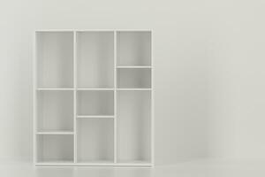 Empty cabinet in the empty new house, 3d rendering. photo