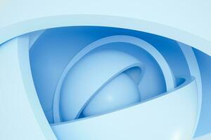 Abstract round hemisphere element background, 3d rendering. photo