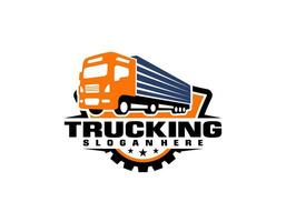 Truck logo template vector