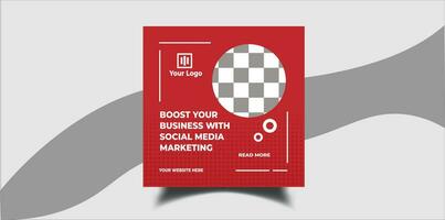 Boost your Business with social media marketing design vector