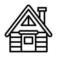 Hut Line Icon vector