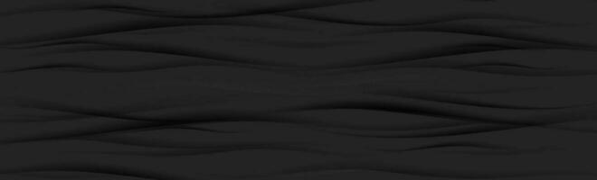 Black wavy pattern abstract elegant background vector