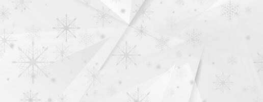 Low poly geometric Christmas winter background vector