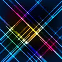 Colorful laser neon lines technology abstract background vector