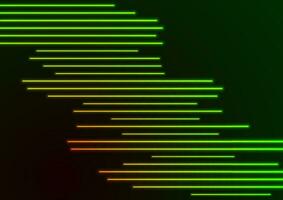 Green neon laser lines abstract background vector