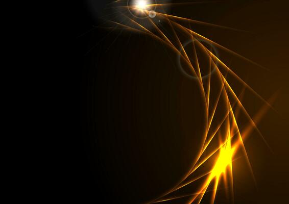 Bright orange glowing neon abstract background