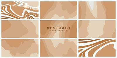 Set of abstract colorful background template vector