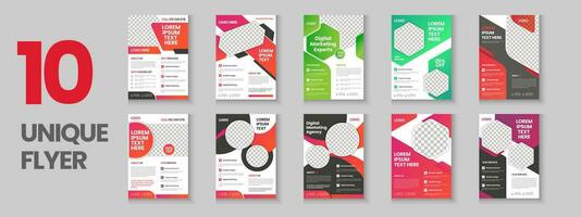 Flyer design, Corporate proposal, annual report, news letter, book cover, business brochure, a4 template design vector
