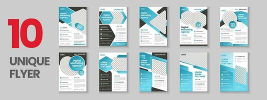 Flyer design, Corporate proposal, annual report, news letter, book cover, business brochure, a4 template design vector