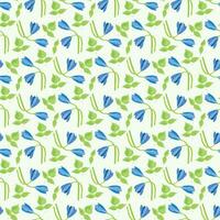 Snowdrop flower flower Seamless Pattern Design vector