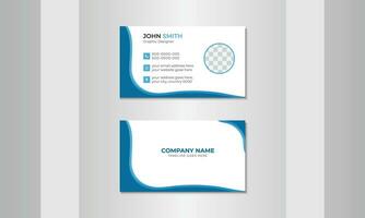 un modelo para diseño doble cara negocio tarjetas, corporativo negocio tarjeta plantillas con creatividad, y elegante y opulento negocio tarjeta plantillas. vector