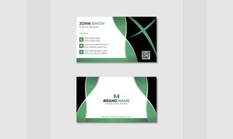 contemporary business card layout. business card design template with two sides. Inspiration for a flat gradient business card vector